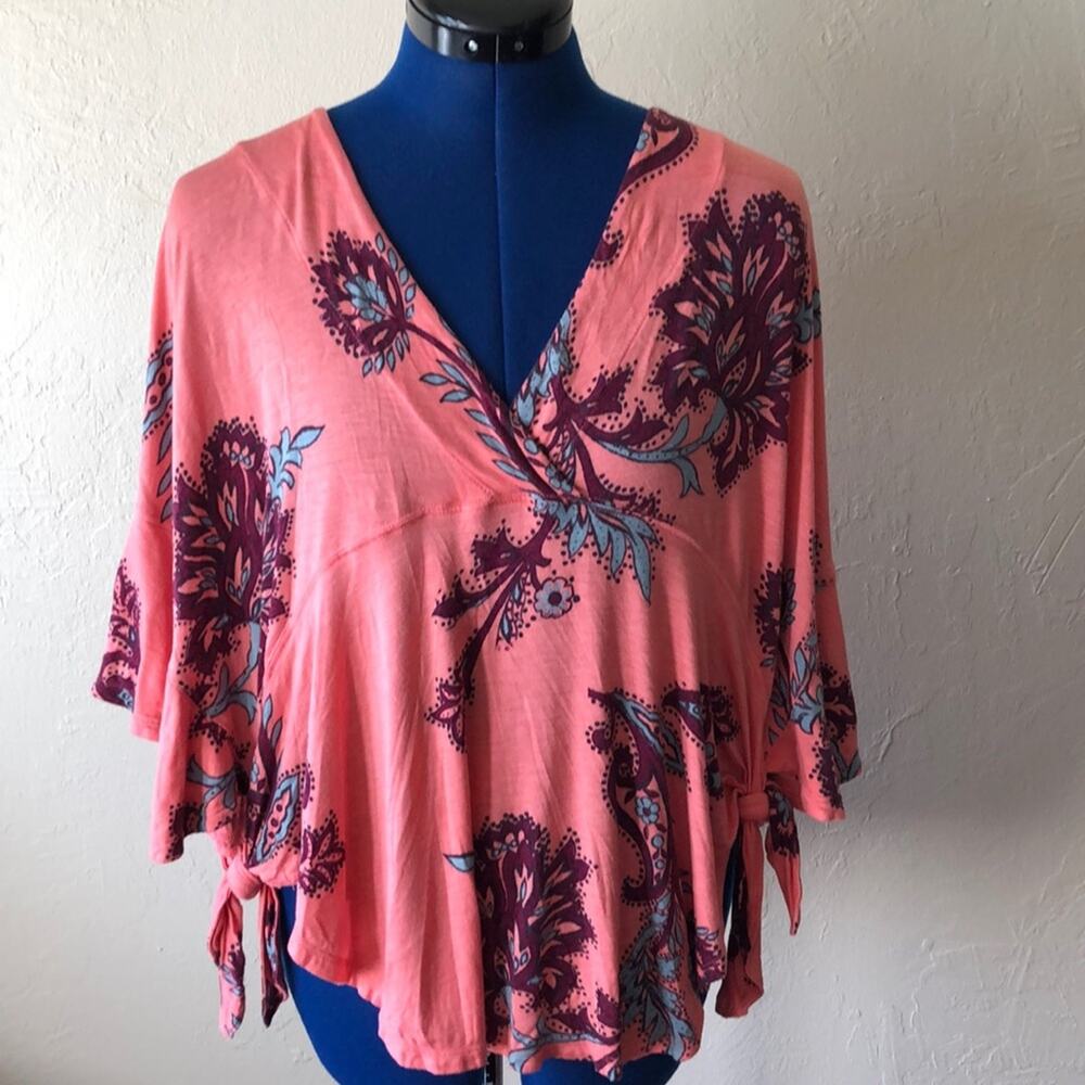 NWOT Free People Floral Top Size XS - Picture 3 of 8